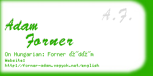 adam forner business card